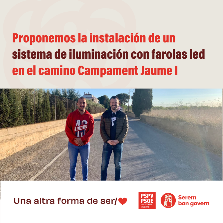 Pondremos iluminación LED en el Camí Campament.