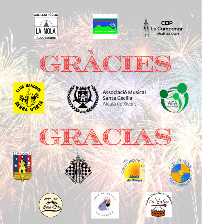 Gracias a todas las asociaciones y centros educativos